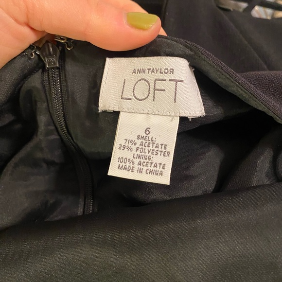 Ann Taylor Loft, perfect strappy, high neck Little Black Dress, size 6 - Picture 2 of 5